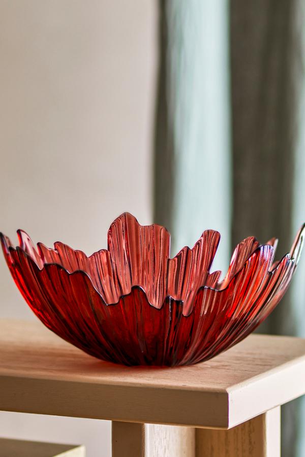 Bloomingville Aila Bowl, Red, Glass