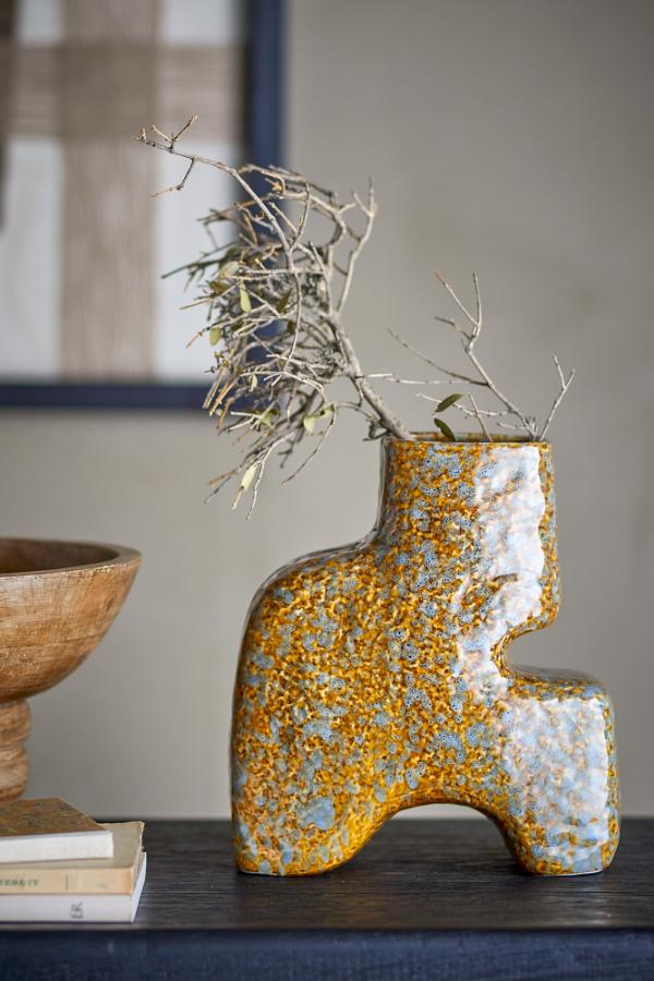 Bloomingville Ollia Vase, Brown, Stoneware