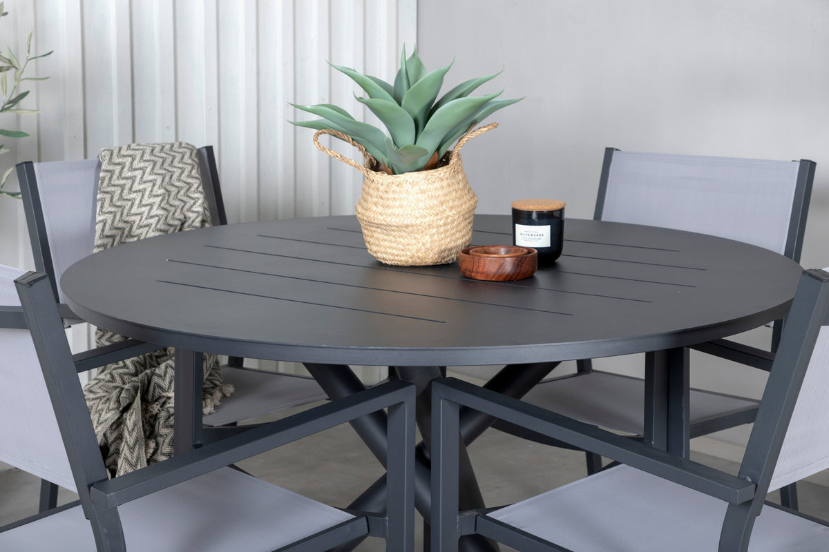 Venture Design Alma & Copacabana Matbord ⌀120 + Matstolar