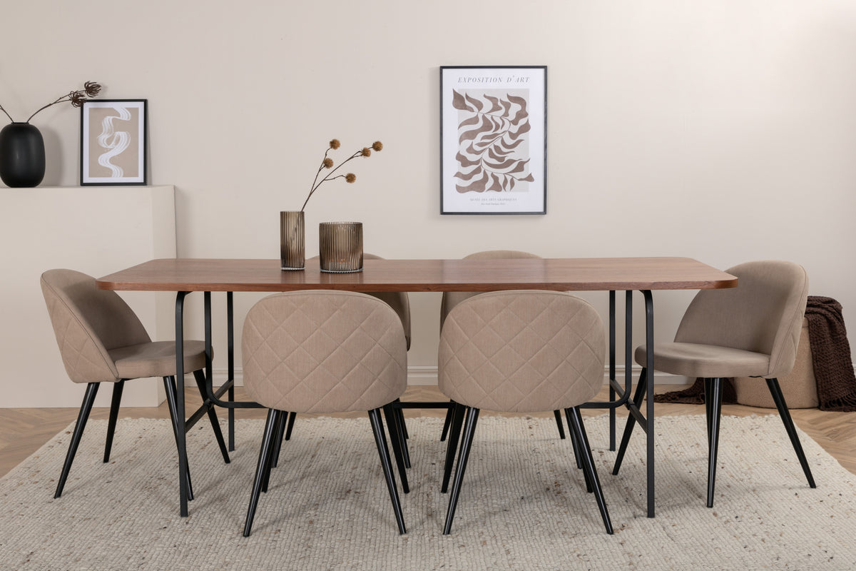 Venture Design Uno, Velvet Rektangulära Matgrupper
