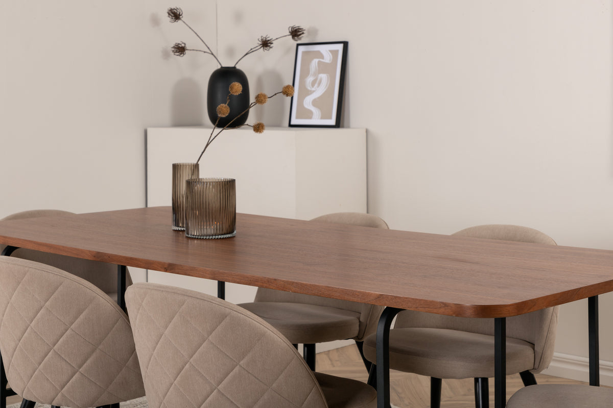 Venture Design Uno, Velvet Rektangulära Matgrupper
