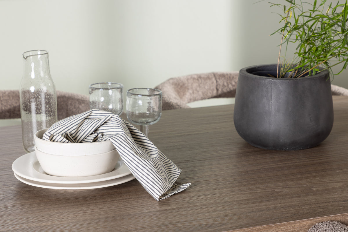 Venture Design Andy & Morning Ovala Matbord 180 x 90 Natur + Matstolar 2-pack Brun