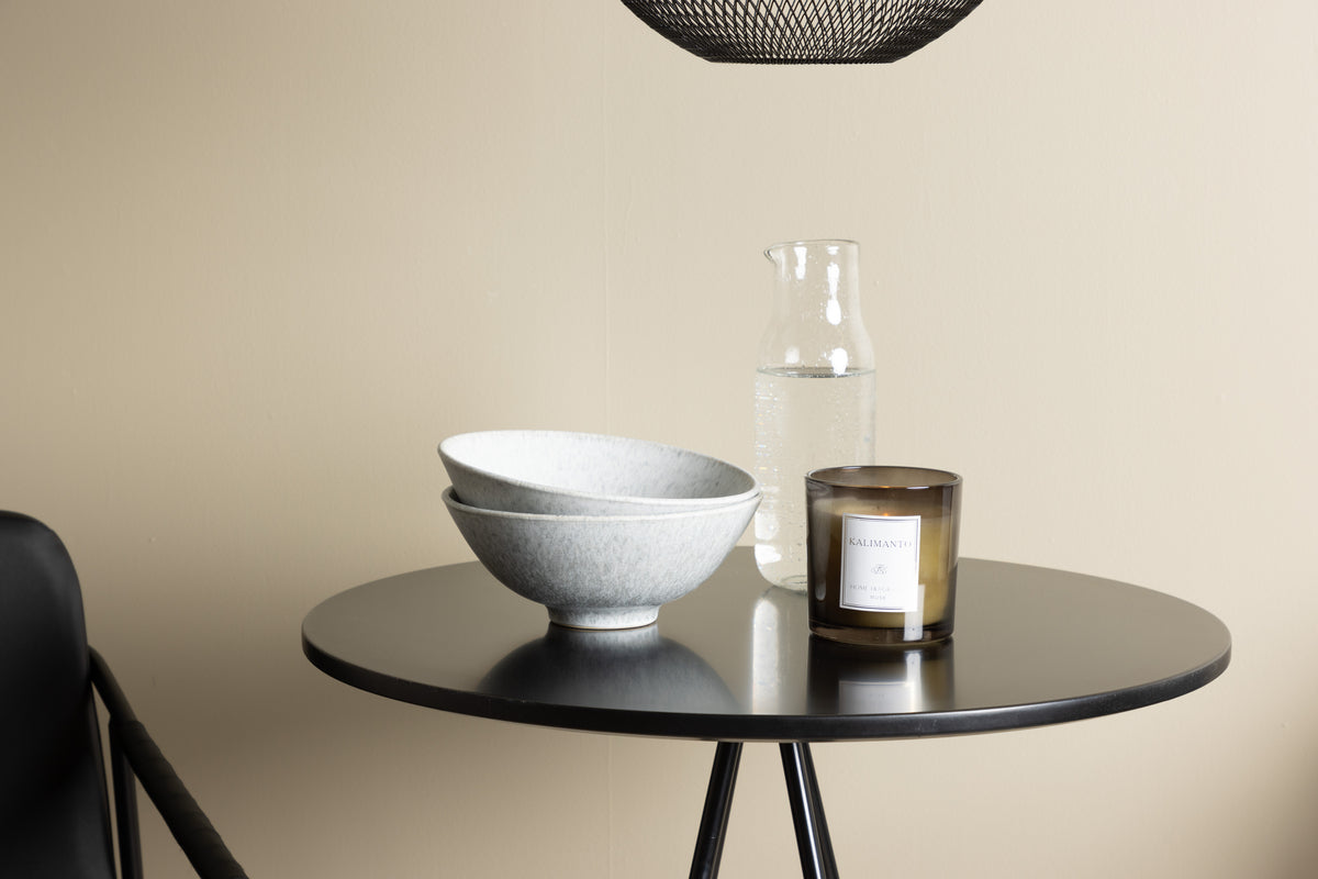 Venture Design Tvist & Bistro Barstolar 2-pack Svart + Barbord ⌀60 Svart