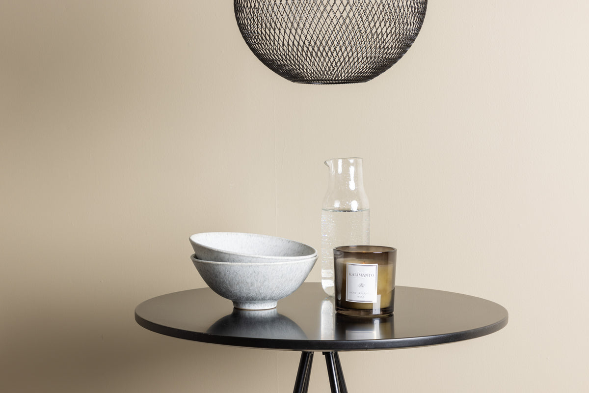 Venture Design Tempe & Bistro Barstolar 4-pack Mörkgrå + Barbord ⌀60 Svart