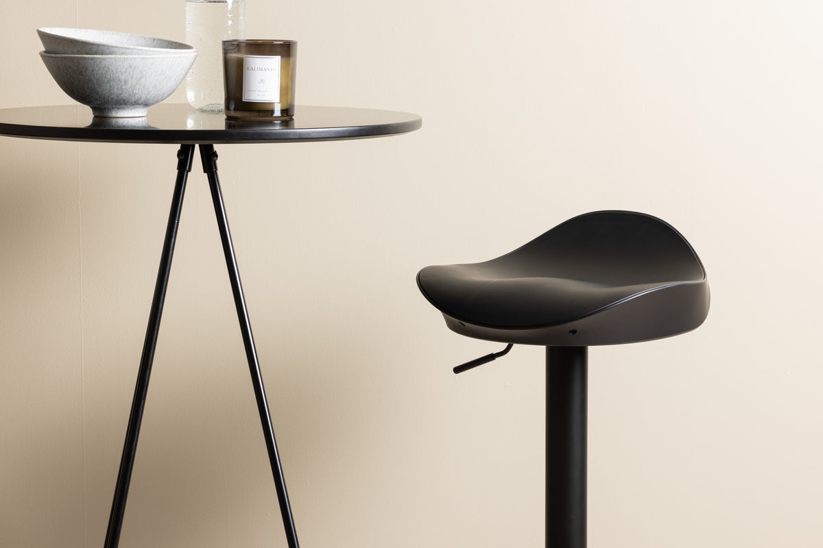 Venture Design Adesto & Bistro Barstolar 2-pack Svart + Barbord ⌀60 Svart
