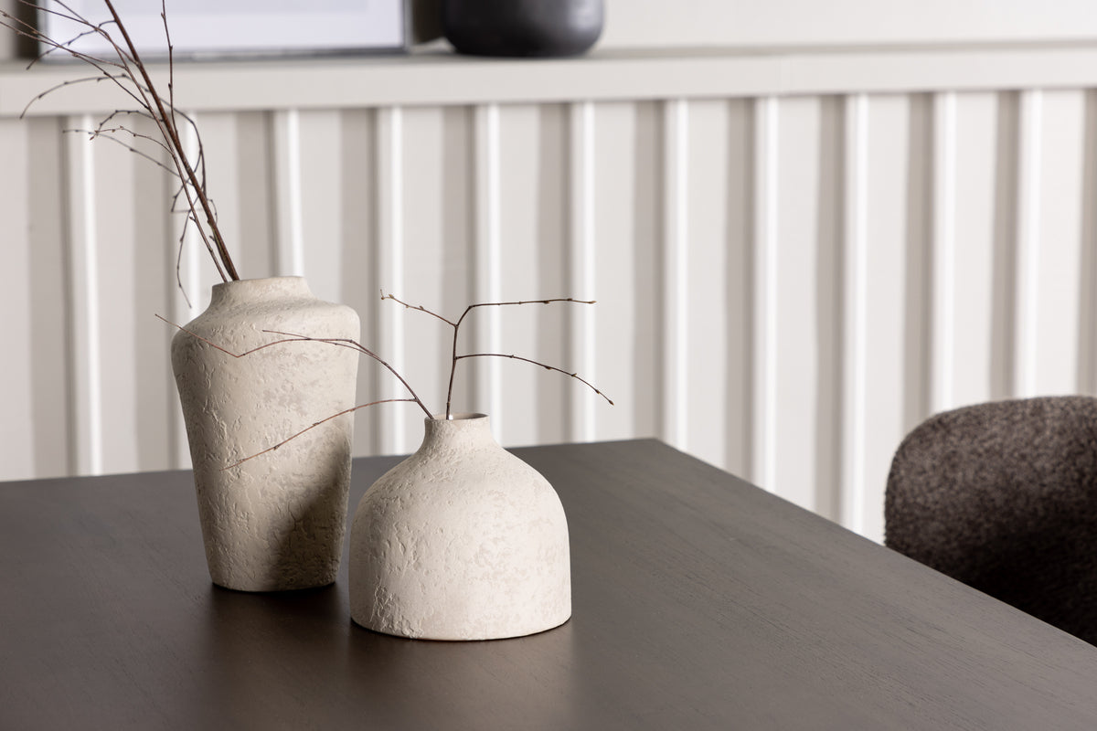 Venture Design Modesto & Kaseidon Matstolar 2-pack Brun + Rektangulära Matbord 120 x 80 Mörkbrun
