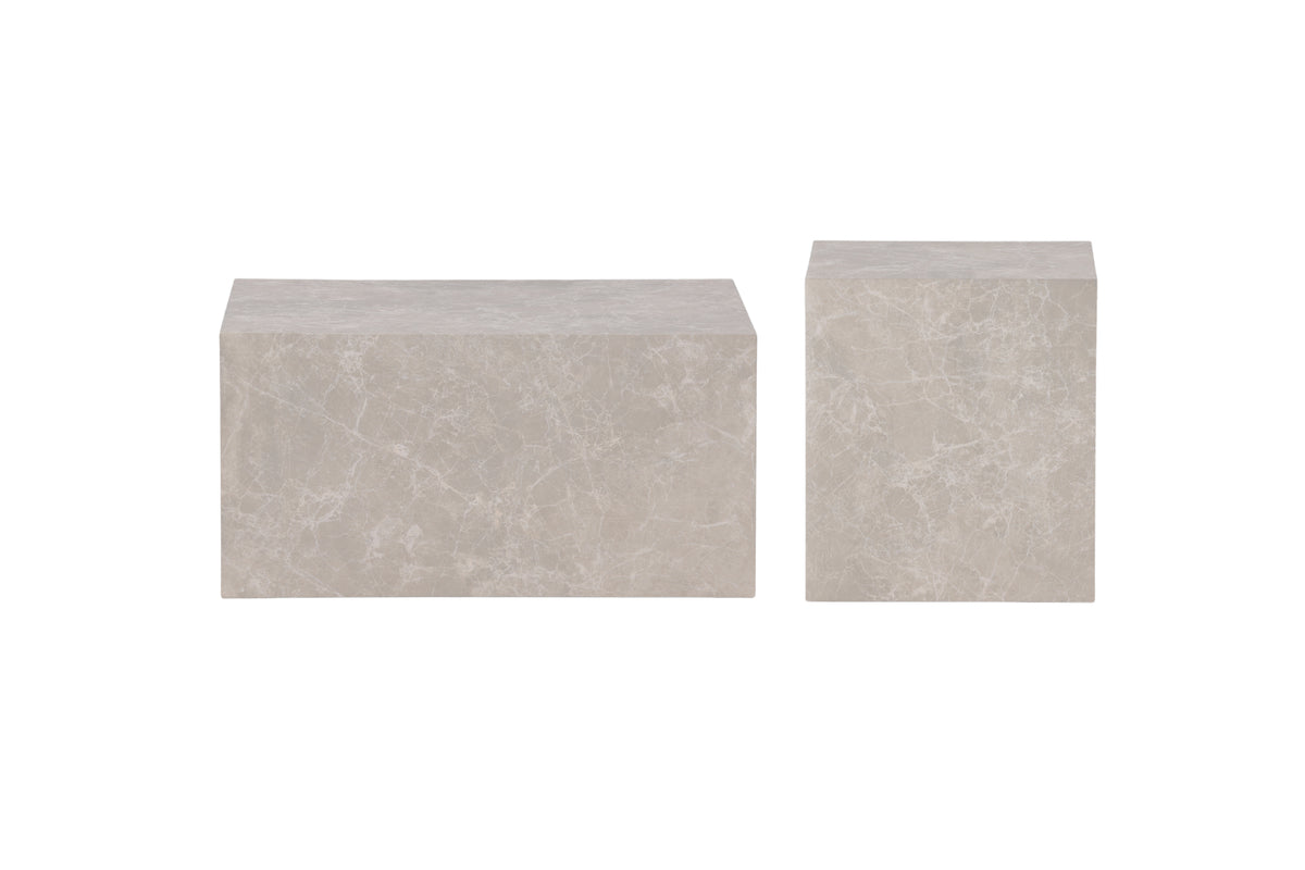 Venture Design York Soffbord 40x60x80 Beige + Soffbord 45x40x40 Beige