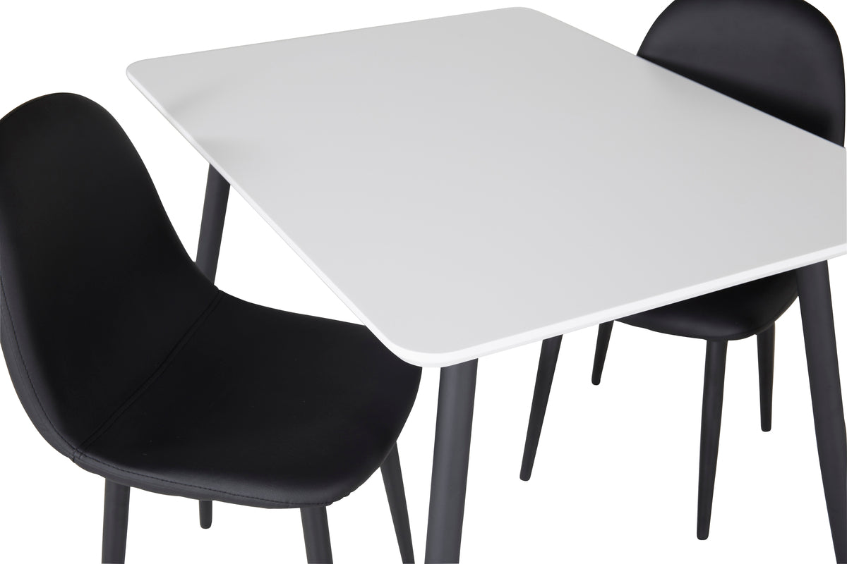 Venture Design Polar Barnstolar Svart + Barnbord 50 x 80 x 60