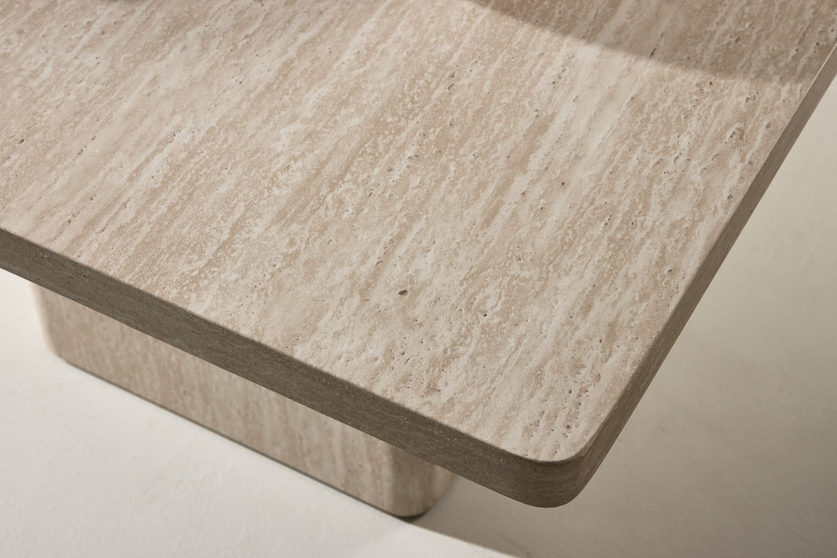 Venture Design Qvart Soffbord 50 x 50 Beige + Soffbord 80 x 80 Beige