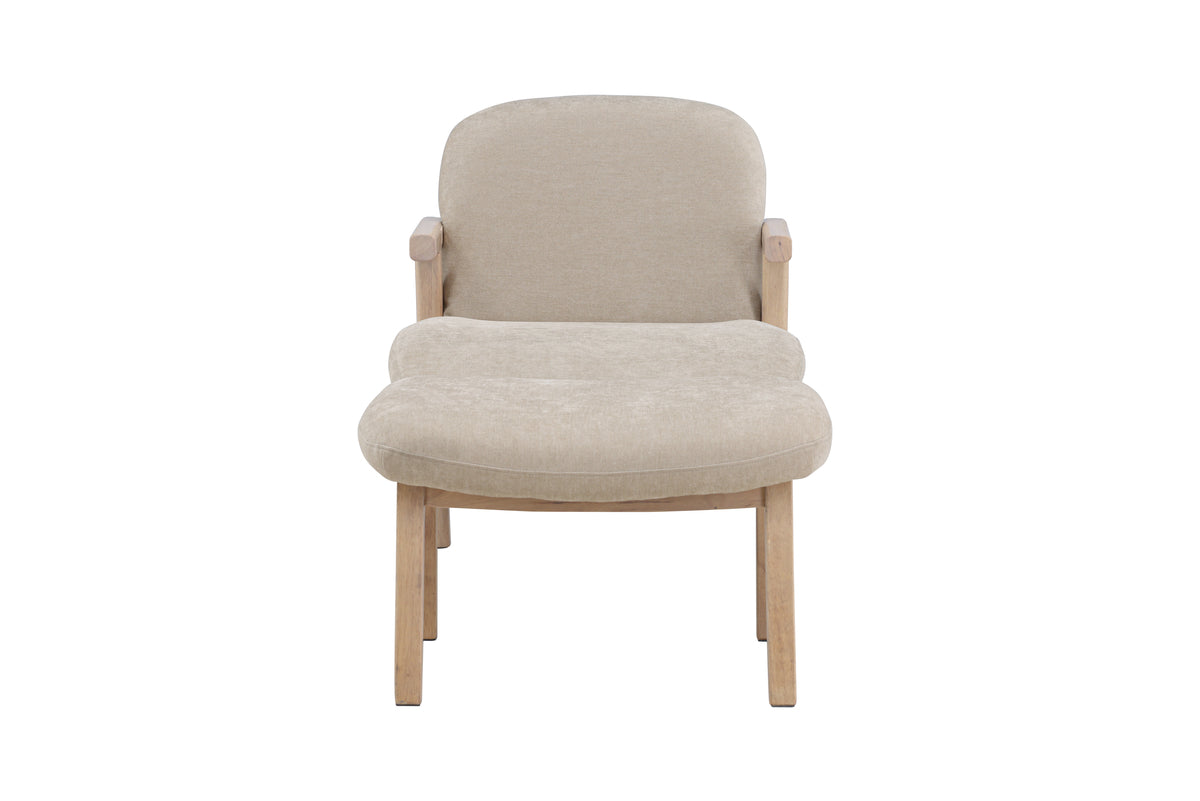 Venture Design Rile Ottoman 60 x 42 x 70 Beige + Fåtöljer Beige