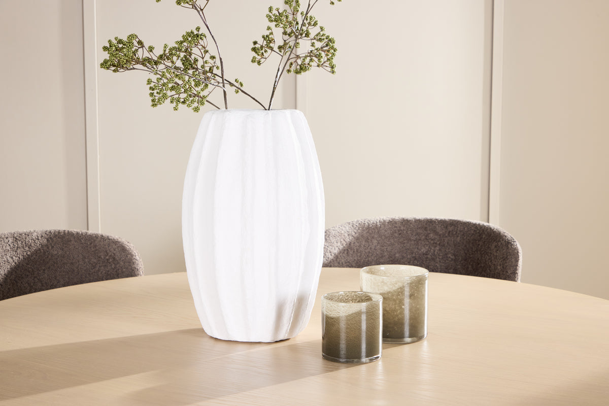 Venture Design Copenhagen & Astoria Runda Matbord ⌀140 Vitputsad + Matstolar 2-pack Brun