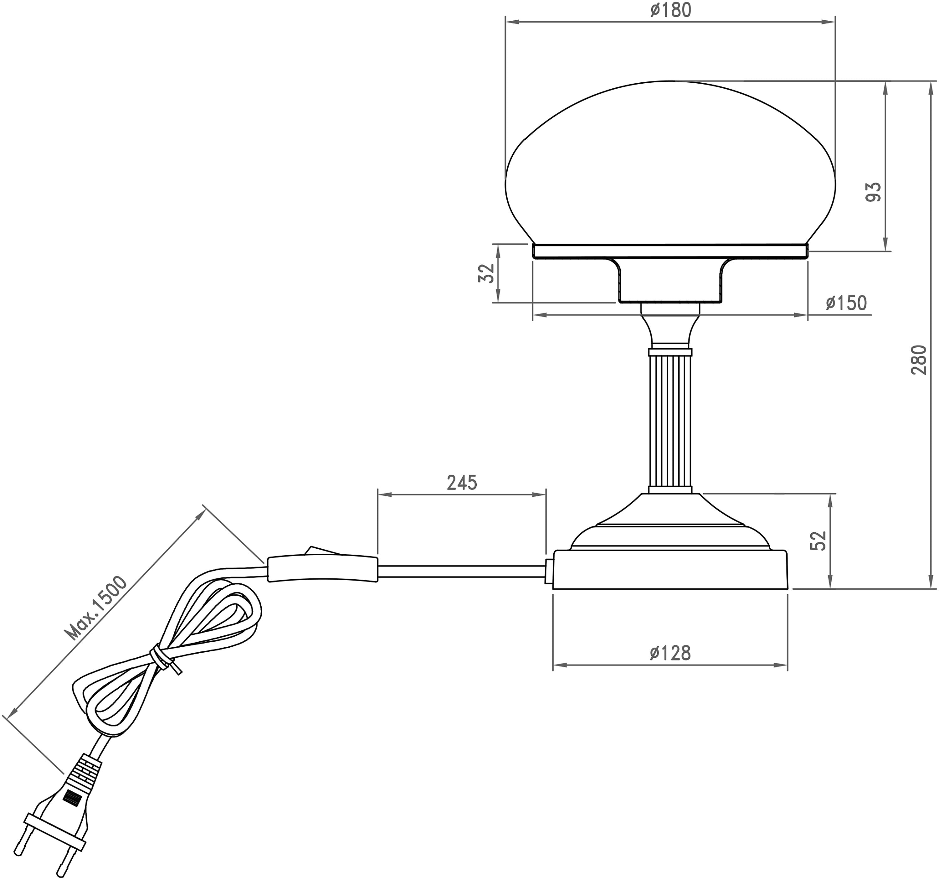 Aneta Home AUGUST bordslampa