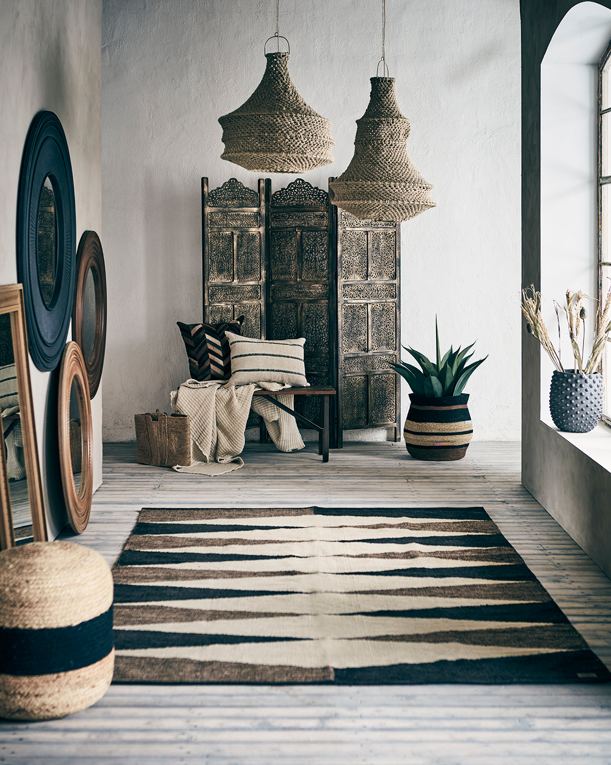 Affari of Sweden OTHELLO Matta L, Brun/beige