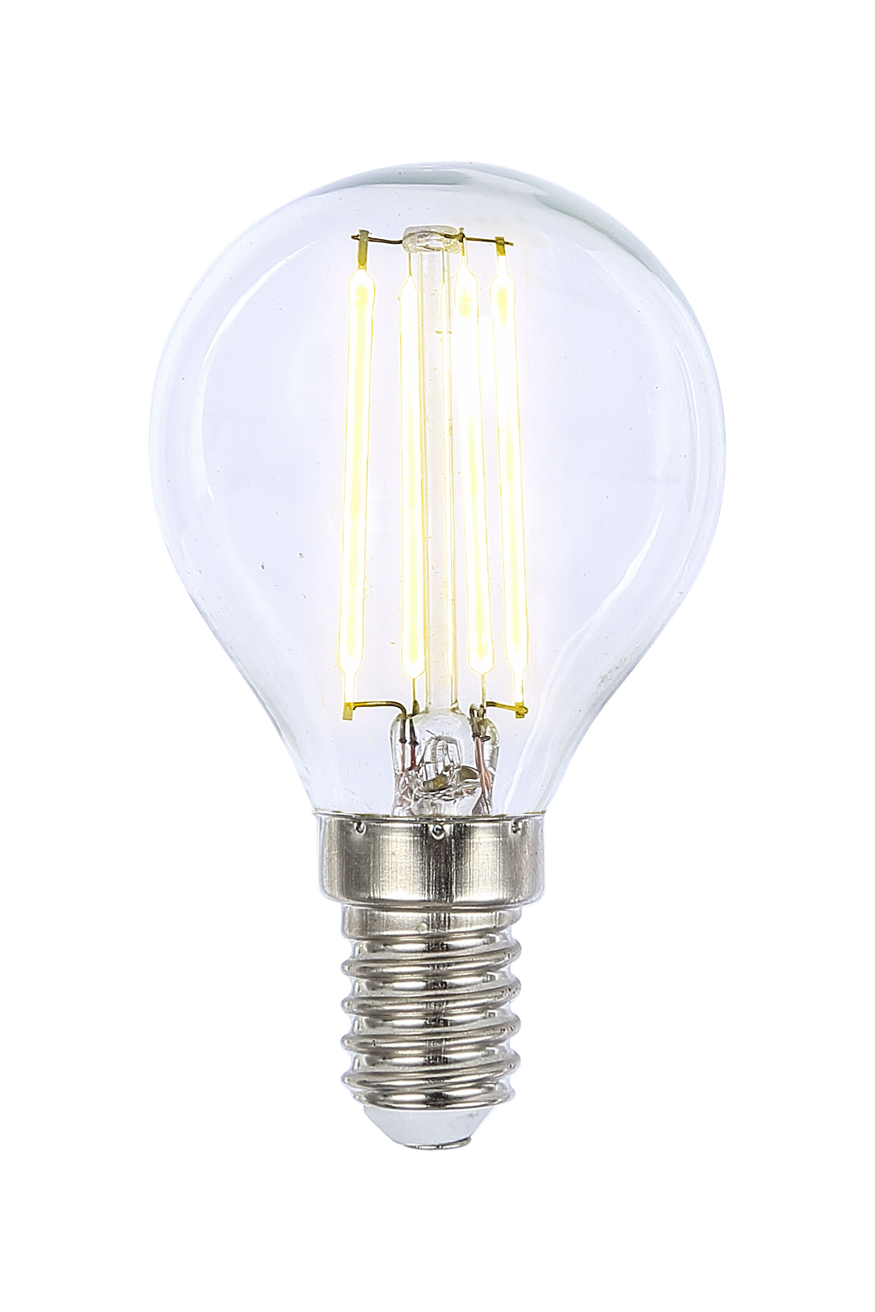 Aneta Home Klotlampa E14 4W LED filament dimbar 2700K, klar