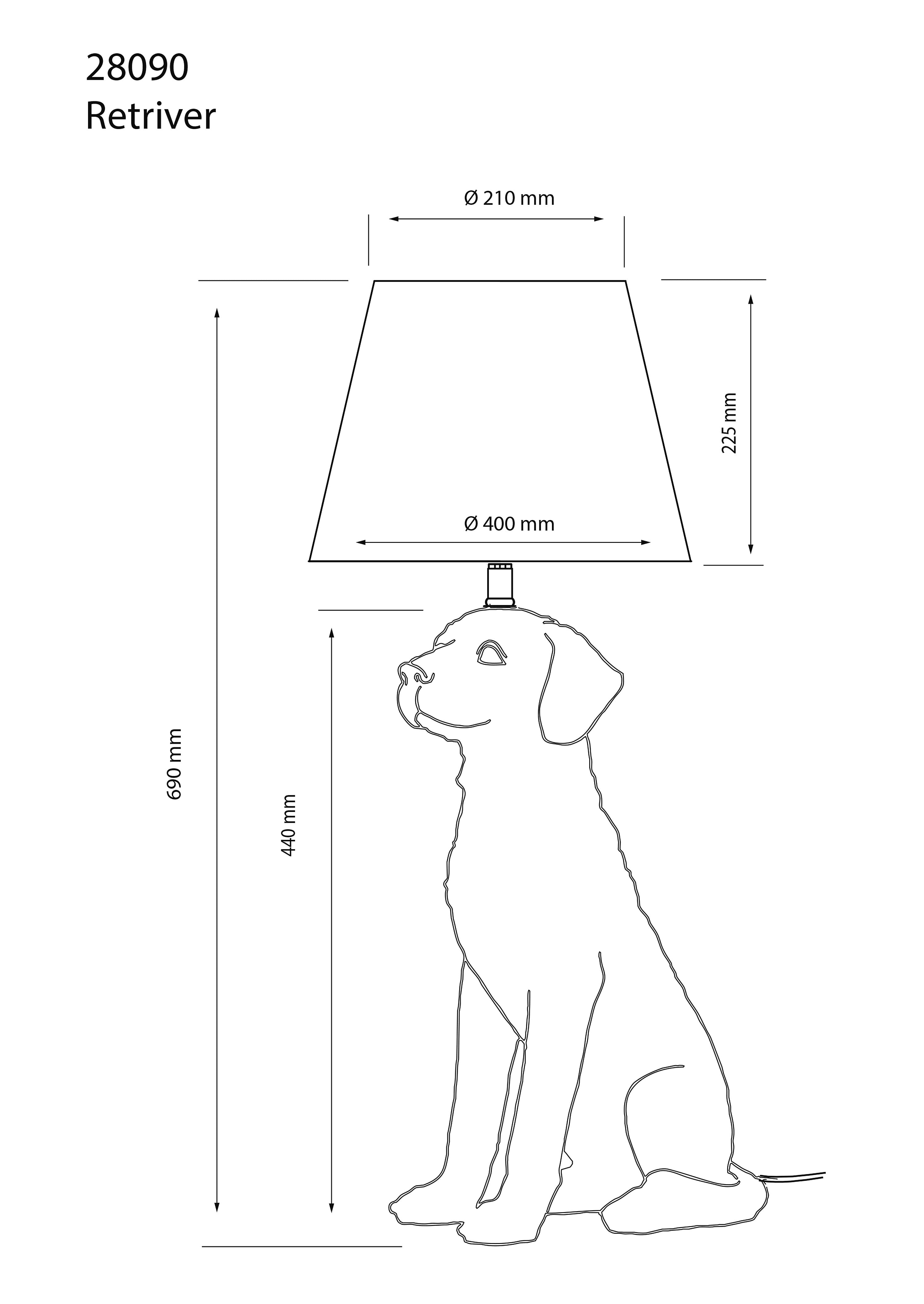 Aneta Home RETRIVER bordslampa